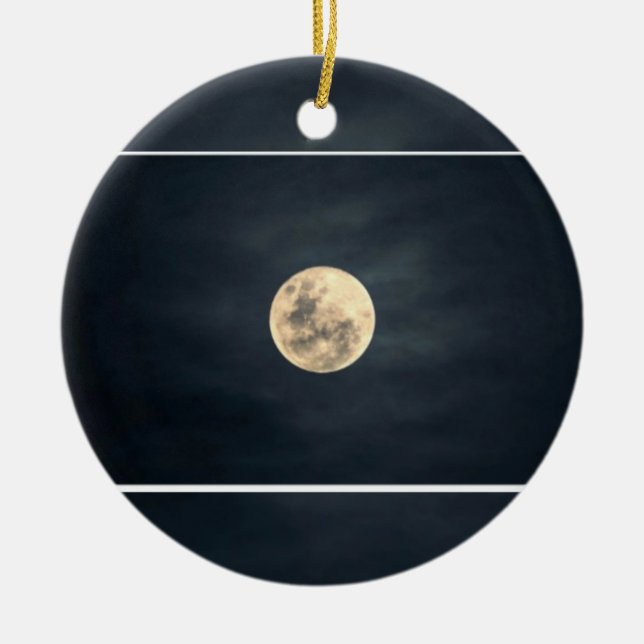 Lunar glöd Moonlight ornament (Framsidan)
