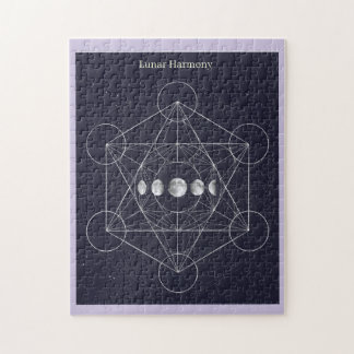 Lunar Harmony Monochrome Art Jigsaw Puzzle Pussel