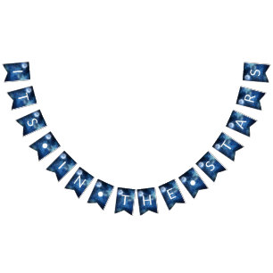 Lunar Himlar full Moon Det är i Stars Bröllop Vimplar