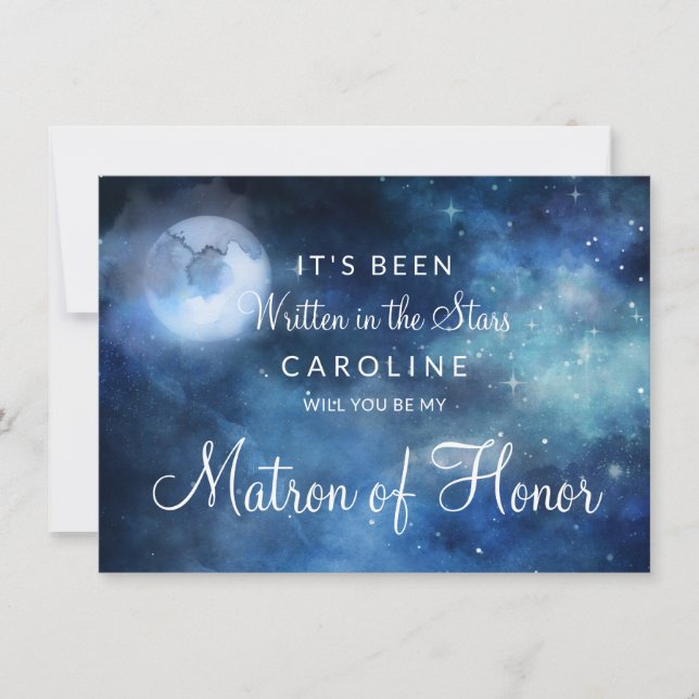 Lunar Himlar Full Moon Matron of Honor Frieri Card (Framsida)