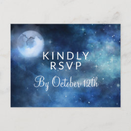 Lunar Himlar Full Moon Stars Bröllop Meal Choice O Vykort