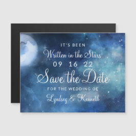 Lunar Himlar Full Moon Stars Bröllop spara datum