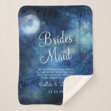 Lunar Himlar Full Moon Stars till Bridesmaid-citat