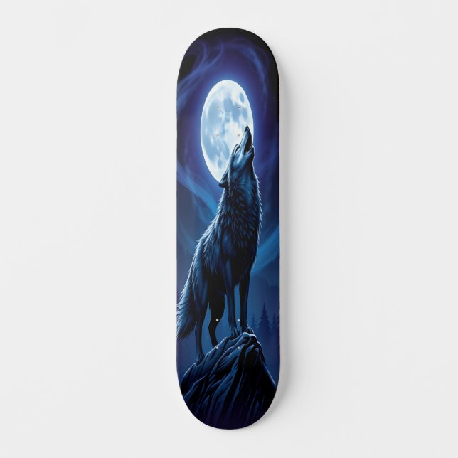 Lunar Howl Edition 2 Mini Skateboard Bräda 18,5 Cm (Framsida)