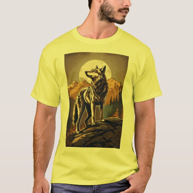 Lunar Howl: Varg T-Shirt (Framsida)