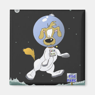 Lunar Hund Park Magnet