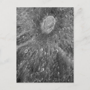 Lunar Impact Crater Tycho på Jordens Måne Vykort