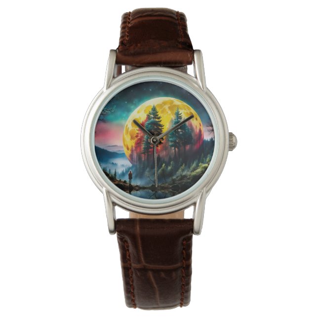 Lunar Landing, Inställning Måne Armbandsur (Framsida)