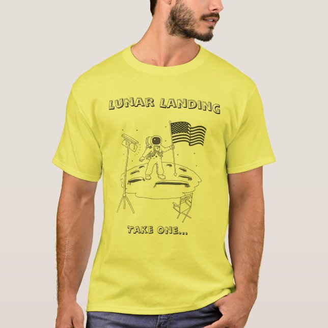 Lunar landning - ta en t-shirt (Framsida)