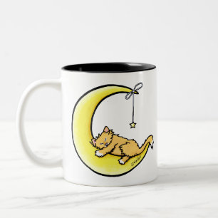 Lunar Love Orange Cat Mugg