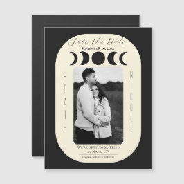 Lunar Luxe Svart & Crème Månfas Save The Date