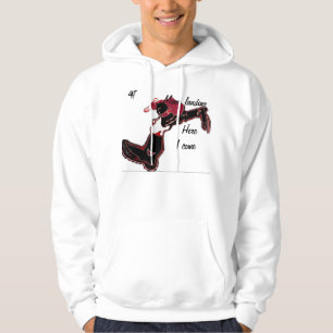 Lunar Måne Landing Basic Hooded Sweatshirt, vit Munkjacka