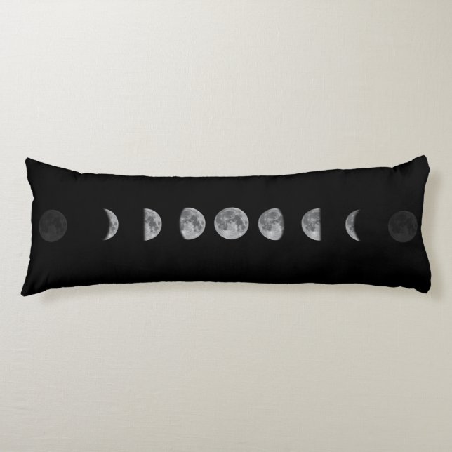 Lunar Måne Phases Celestial Kroppskudde (Framsidan)
