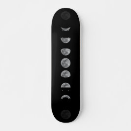 Lunar Måne Phases Celestial Mini Skateboard Bräda 18,5 Cm