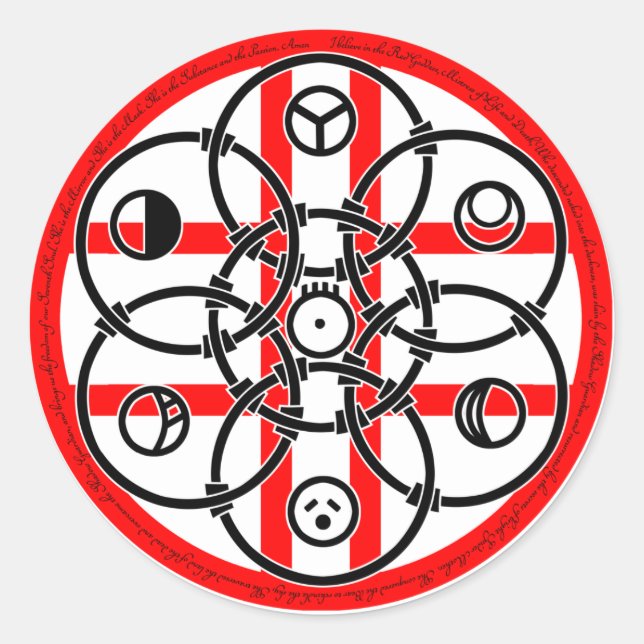 Lunar Marker Runt Klistermärke (Framsida)