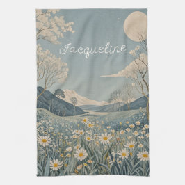 Lunar Meadow Personlig Kökshandduk