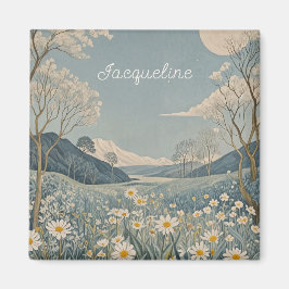 Lunar Meadow Personlig Magnet