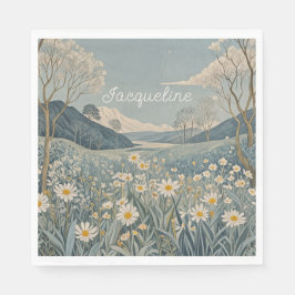 Lunar Meadow Personlig Pappersservett