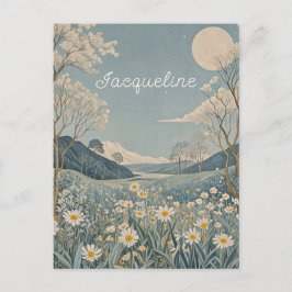 Lunar Meadow Personlig Vykort