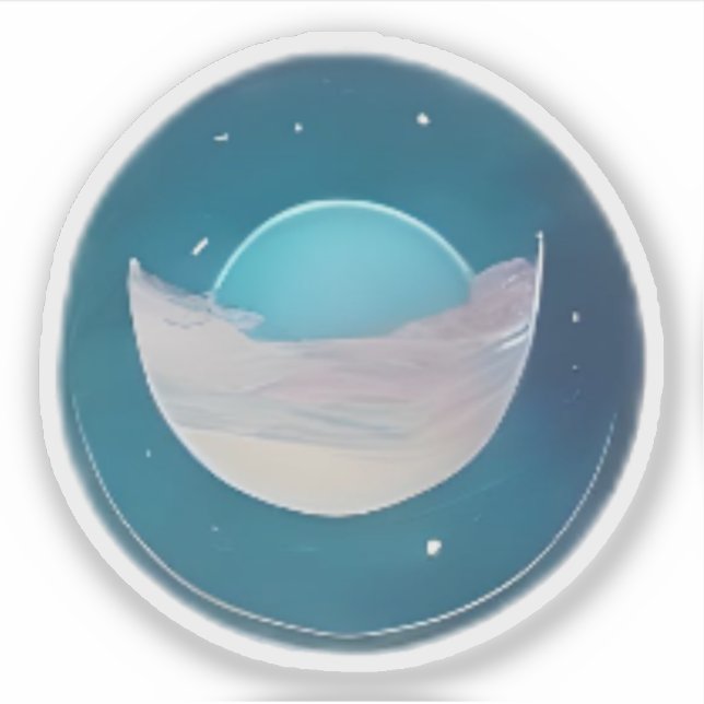 Lunar Mirage Klistermärken (Framsida)