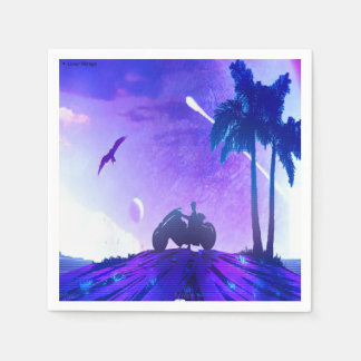 Lunar Mirage – Surreal Palestinian Digital Art Pap Pappersservett