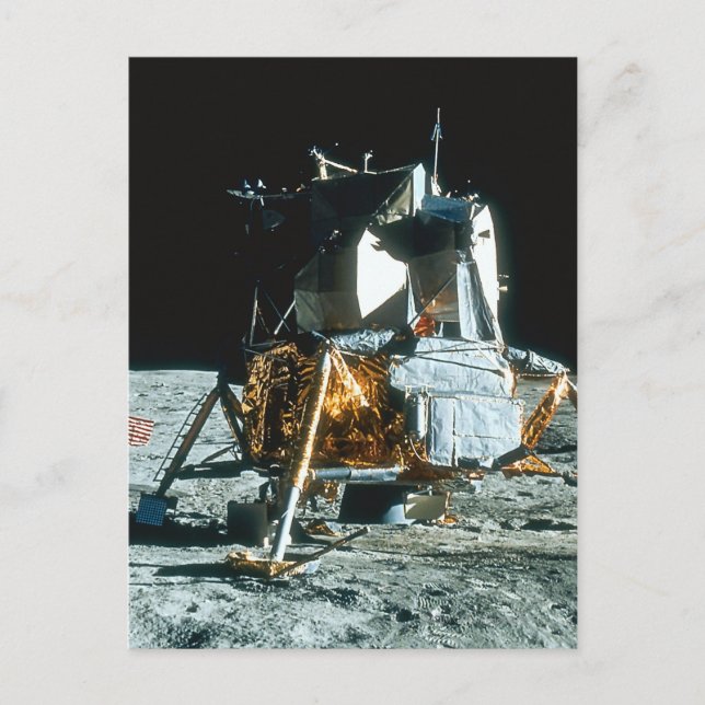 Lunar Module på Måne Vykort (Framsida)