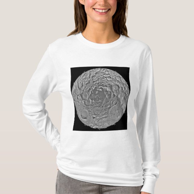 Lunar mosaic i södra polarna av m tee shirt (Framsida)