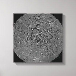 Lunar mosaik av den norr polara regionen av Met Canvastryck