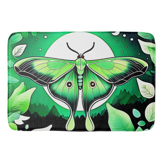 Lunar Moth Night Badrumsmatta (Framsidan)