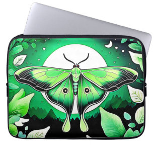Lunar Moth Night Laptop Fodral