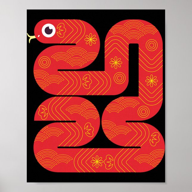 Lunar New Year 2025 - Year Of The Snake  Poster (Framsidan)