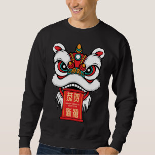 Lunar New Year Lejondansskjorta Lång Ärmad Tröja