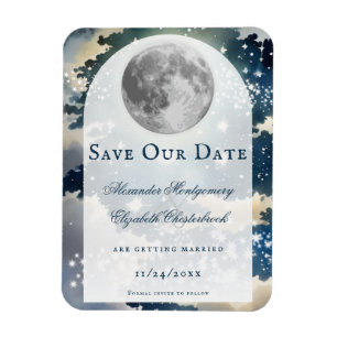 Lunar Night Himmel Spara datum Magnet