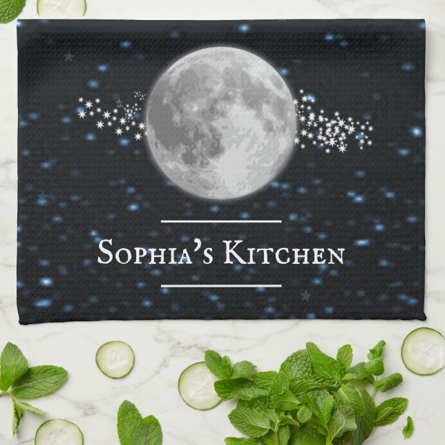 Lunar Personlig Kitchen Towel Kökshandduk (Vikta)