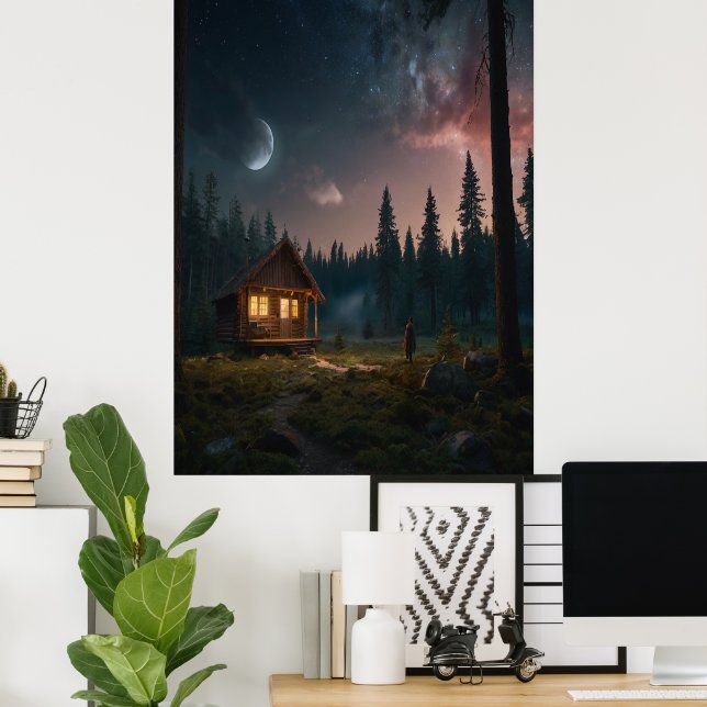 Lunar Phase Print - Celestial Home Decor Poster (Hemmakontoret)
