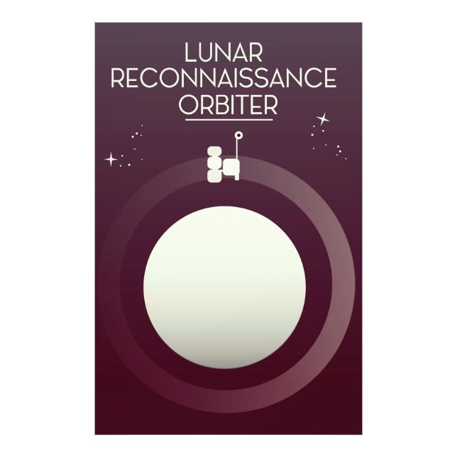 Lunar Reconnaissance Orbiter Fototryck (Framsidan)