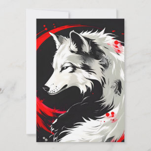 Lunar Red White Varg Meddelande