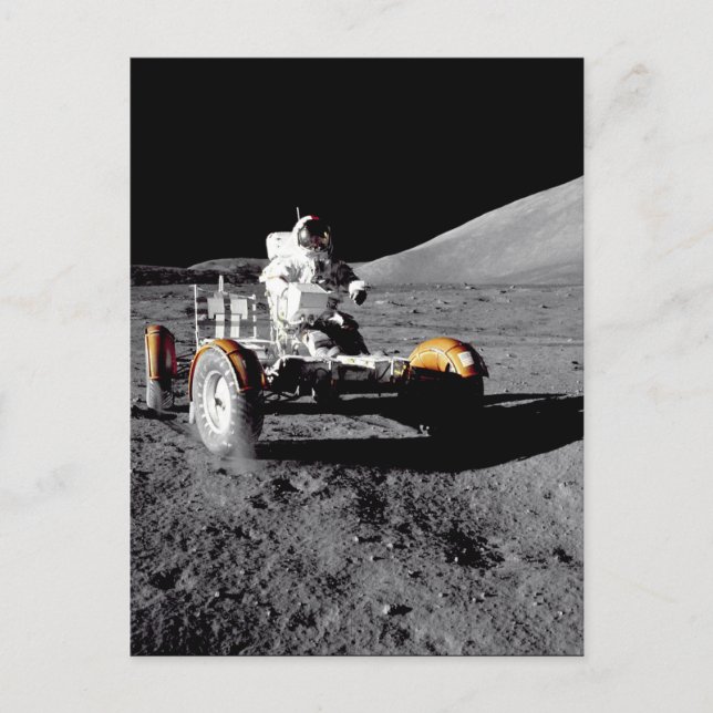 Lunar Rover, Apollo 17 Vykort (Framsida)