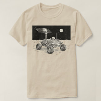 Lunar Rover Exploration Illustration T Shirt
