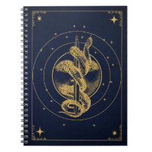 Lunar Serpent - Golden Esoteric Desgin