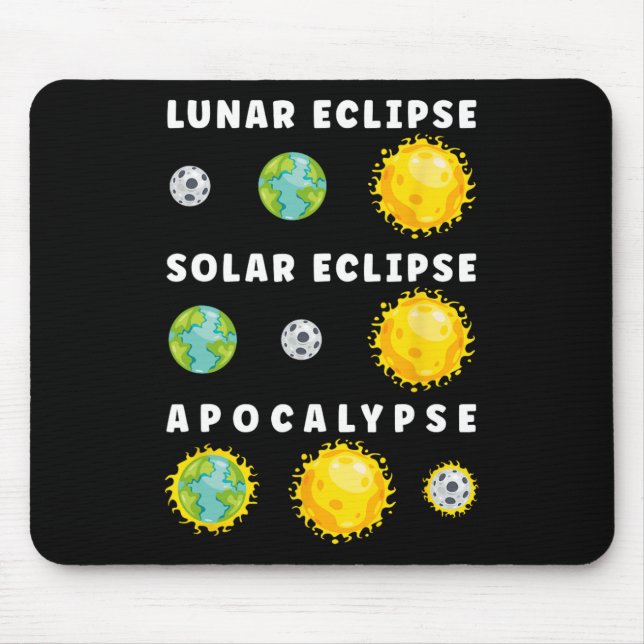 Lunar Solar Eclipse Apocalypse Astronomy Nerd Scie Musmatta (Framsidan)