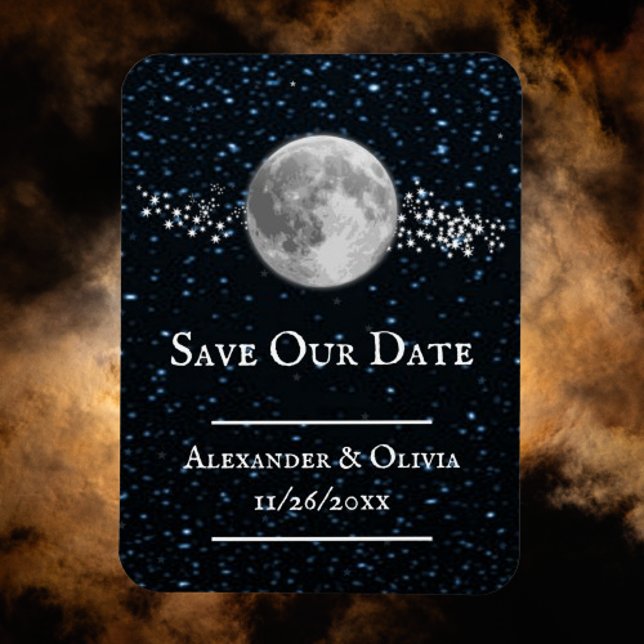 Lunar Spara datum magneter (Lunar Save the Date Magent)