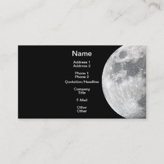 Lunar tema för MÅNE Visitkort