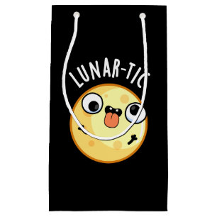 Lunar-tic Funny Astronomy Måne Pun Mörk BG