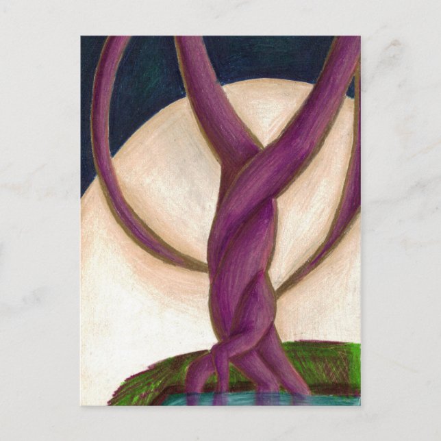 Lunar Träd Vykort (Framsida)