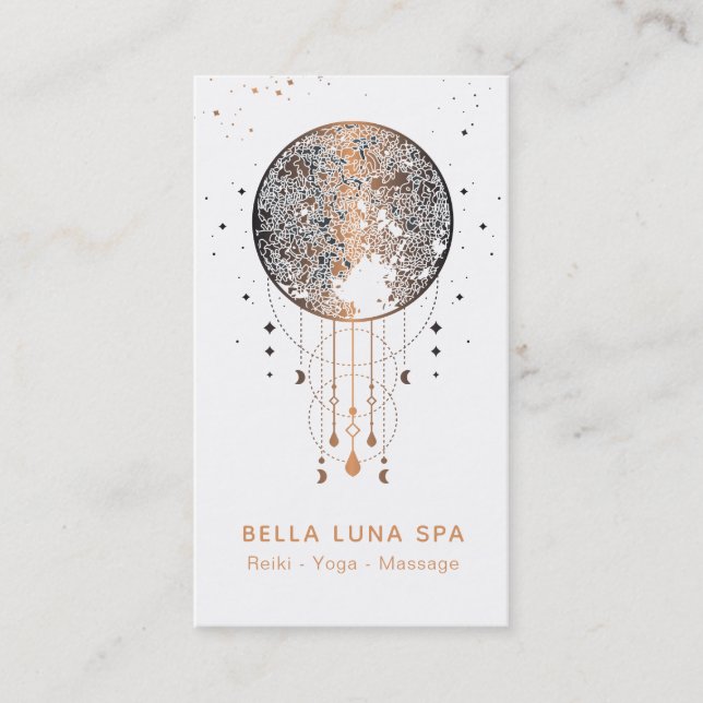 *~* Lunar Universell Shaman i Cosmic Måne Visitkort (Framsida)