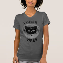 Lunar Vibes Cat + Moon  T Shirt