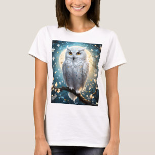 Lunar Vigil: Den Vita Snöugglan T Shirt
