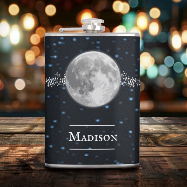 Lunar Vinyl Wrapped-kolv Fickplunta (Lunar Vinyl Wrapped Flask)