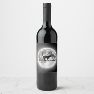 Lunar Whiskers Reserve Vinflaska Etikett